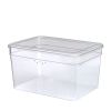 (4Pack)Clear Glossy Plastic Extra Tall Shoe Box with Lid, Adult Size,One Pair of Size, One Tier