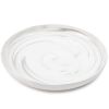 (2 pack) Stoneware Dinner Plate, Grey Marble Collection