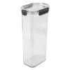 (2 pack) 11.5 Cup Plastic Pantry Storage Container, Clear