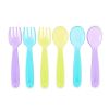 10-Count Baby Feeding Fork & Spoon Set – Multicolor, BPA-Free, Dishwasher & Microwave Safe, 9+ Months