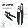 (3 pack) Pro Stainless Steel Portable Can Opener with Black Handle