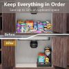 Under Sink Organizer 2 Tier Slide Out Kitchen Cabinet Organizer Sturdy Metal Bathroom Storage Shelf