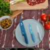 Mainstays 3-Piece Stainless Steel Knife Set – Color Blades with Ergonomic Soft Grip Handles